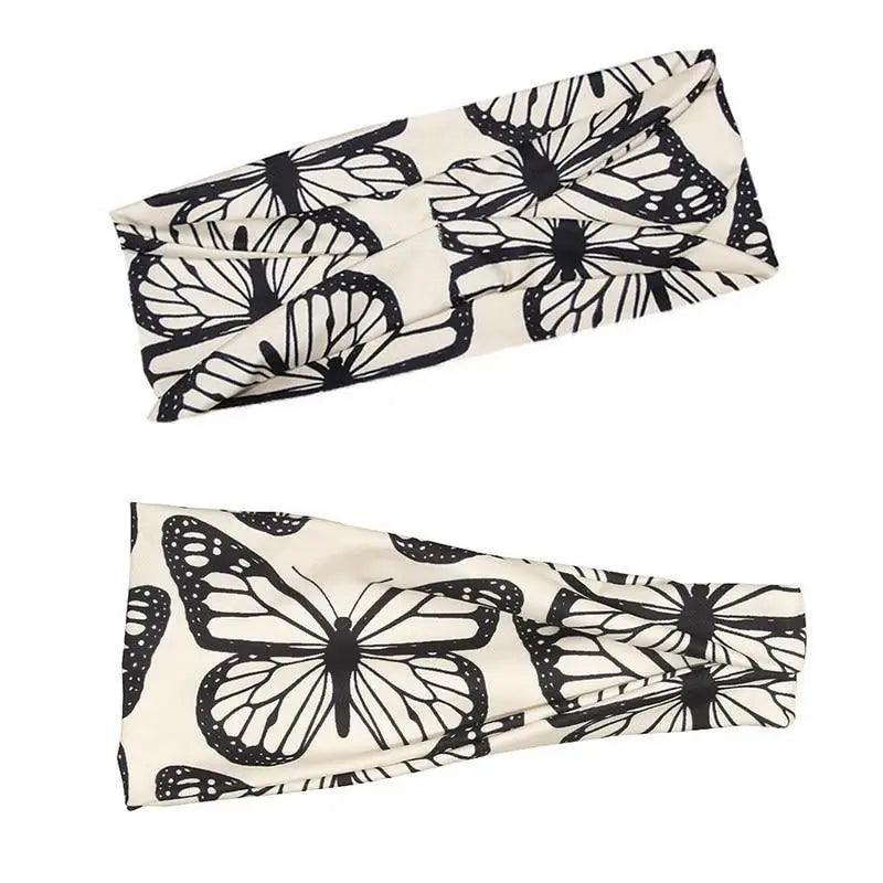 Unique Design Women's Summer Hair Bands Print Headband Stylish Cross Turban Bandanas Hair Accessories Headwrap Headwear Gift