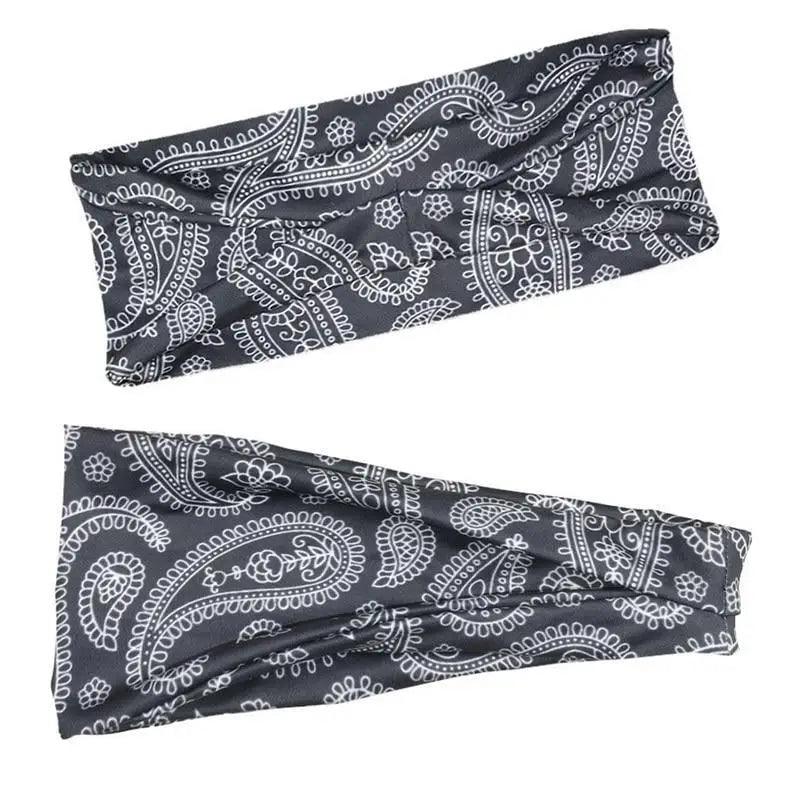 Unique Design Women's Summer Hair Bands Print Headband Stylish Cross Turban Bandanas Hair Accessories Headwrap Headwear Gift