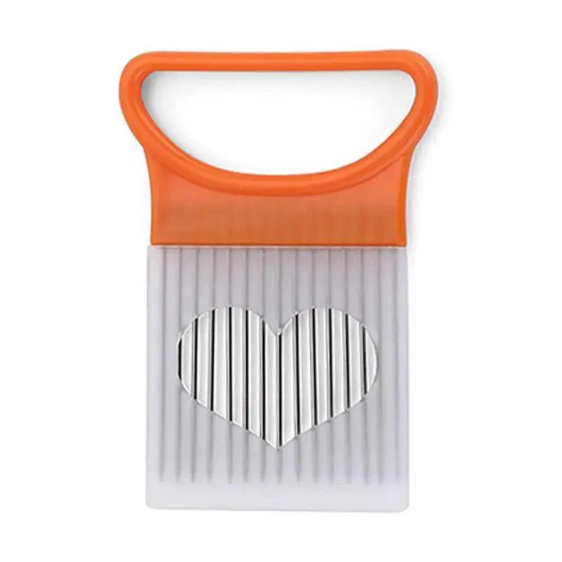 Unique Style 1PC Stainless Steel Onion Needle Onion Holder Handheld Simple Slicer Fruit Vegetable Cutter Potato Kitchen Tool Bar Accessories