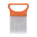 Unique Style 1PC Stainless Steel Onion Needle Onion Holder Handheld Simple Slicer Fruit Vegetable Cutter Potato Kitchen Tool Bar Accessories