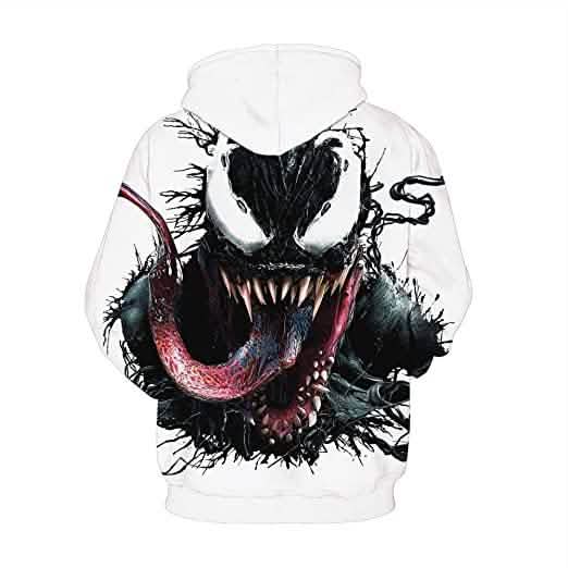 Unisex 3D Pattern Venom Printed Hoodies