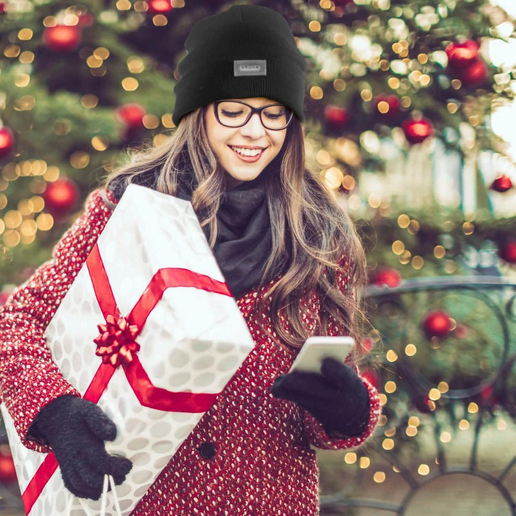 Unisex 5 LED Knitted Beanie Winter Warm Hat