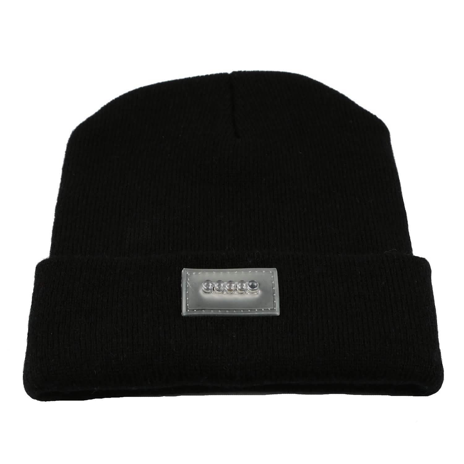Unisex 5 LED Knitted Beanie Winter Warm Hat