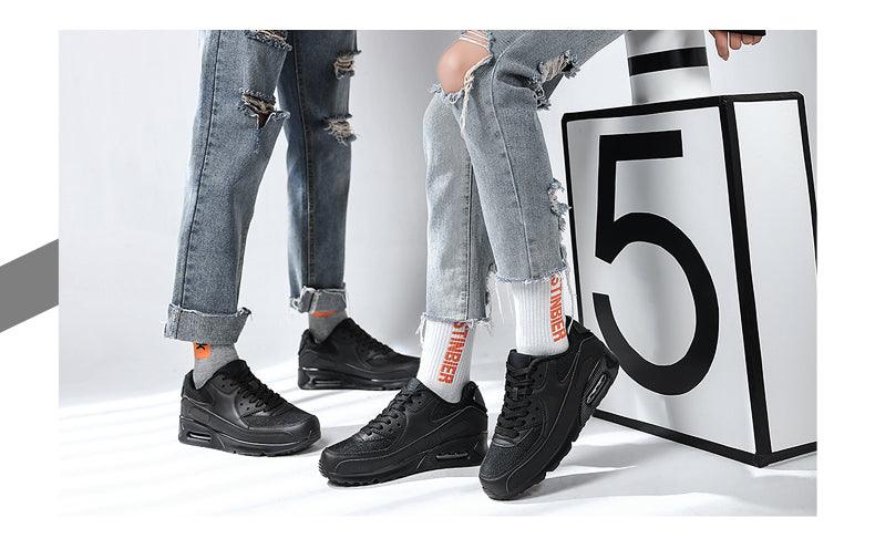 Unisex Air Cushion Sneakers Men's Colorful Casual  Fashion Jogging Sneakers Outdoor Sports Sneakers Lace Up Unisex Walk Women's Air Athletic Running Sneakers