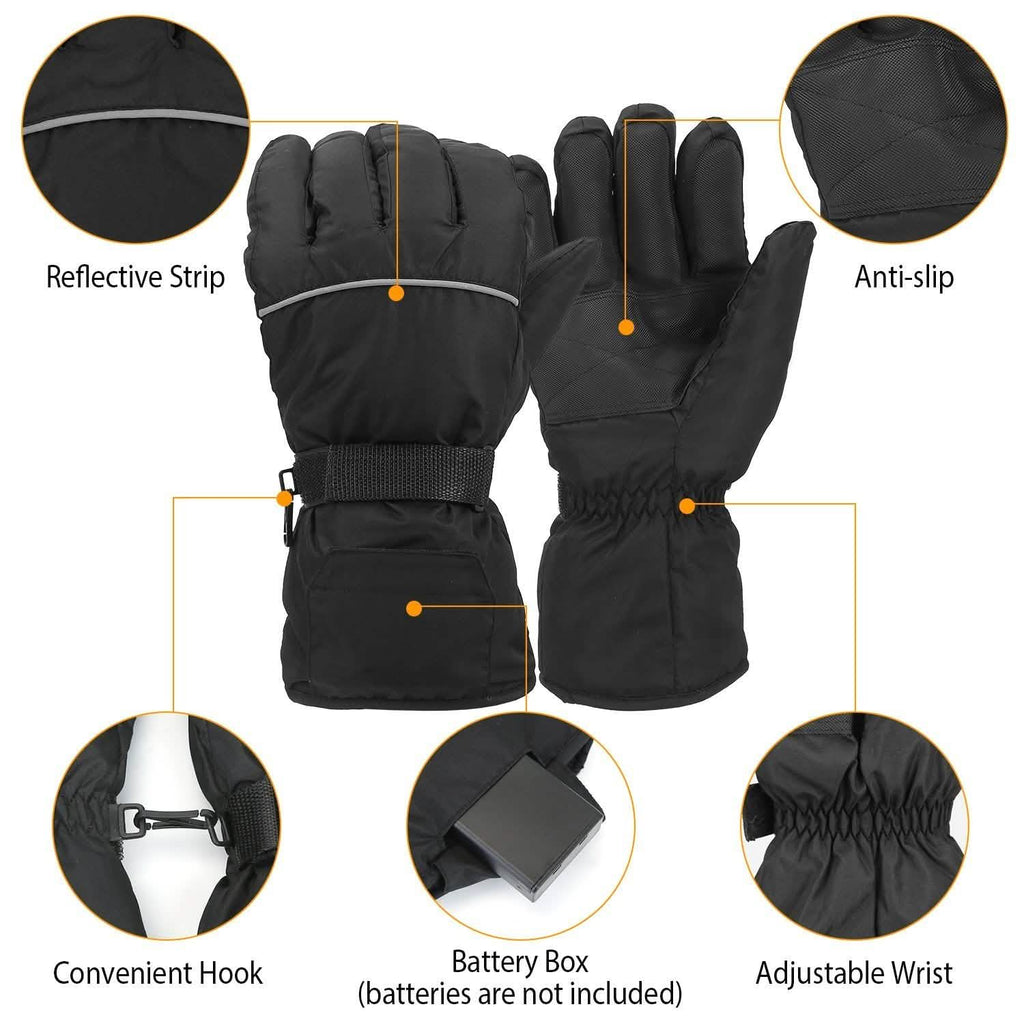 Unisex Battery Powered Heated Waterproof Gloves