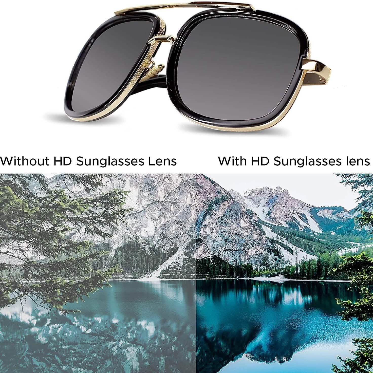 Unisex Big Frame HD Sunglasses