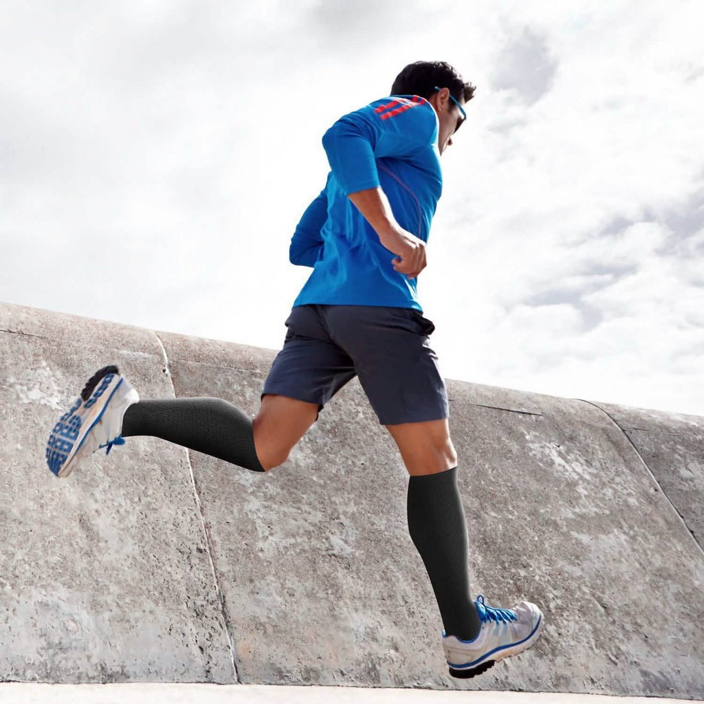 Unisex Compression Socks 15-20 mmHg Graduated Support Sports Fitness
