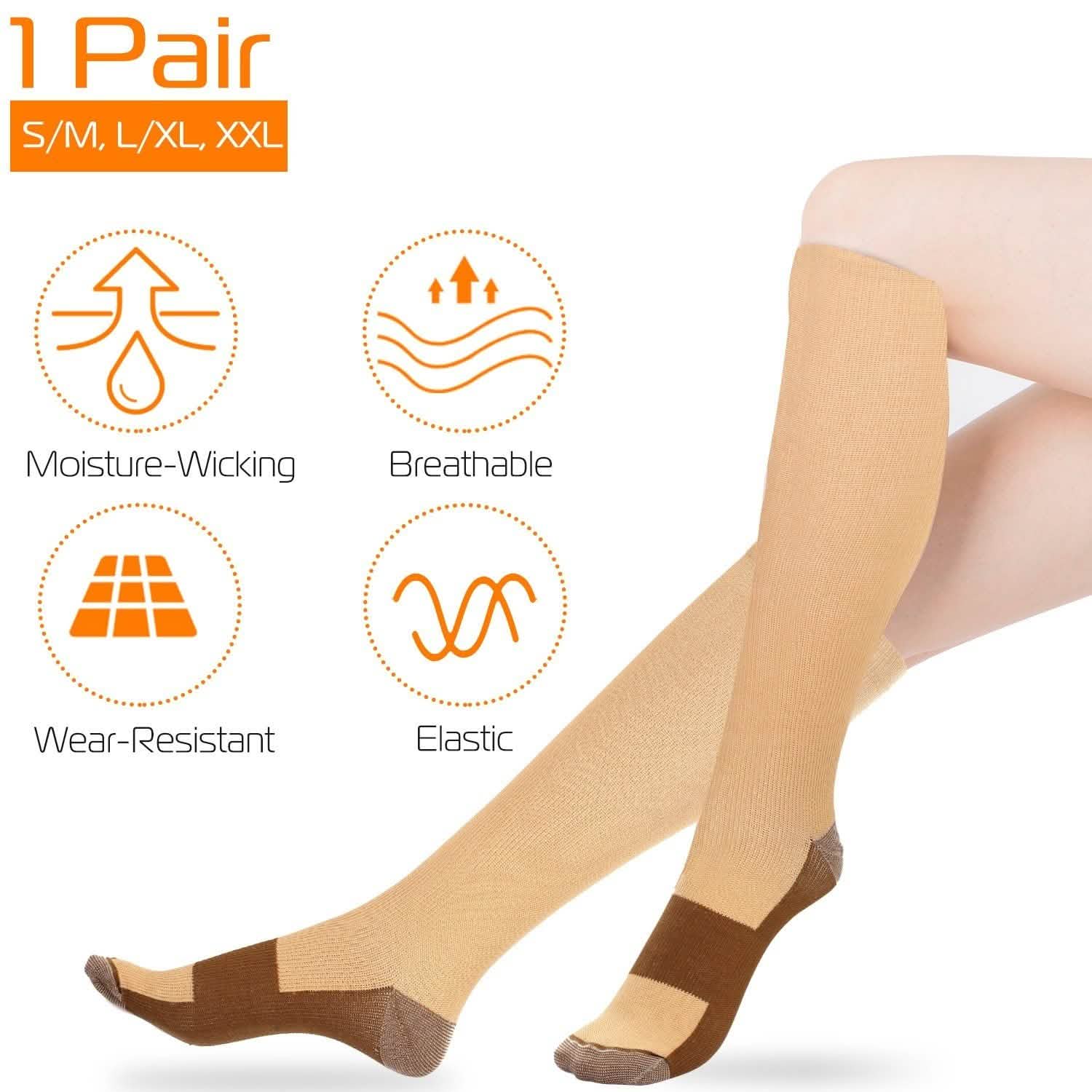 Unisex Copper Compression Socks