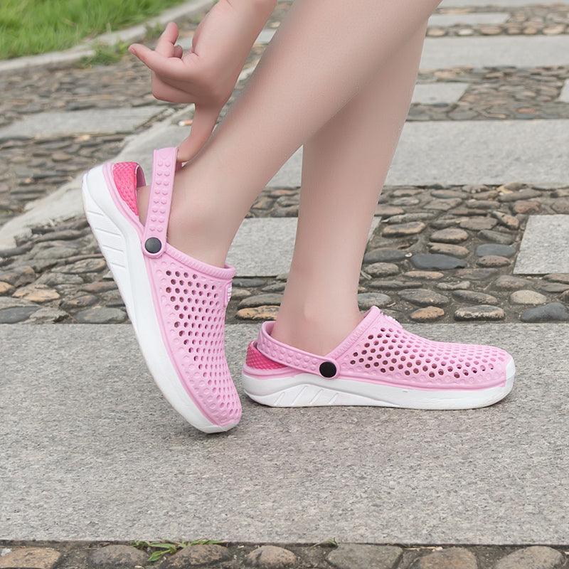 Unisex Fashion Beach Sandals Thick Sole Slipper Waterproof Anti-Slip Sandals Flip Flops Summer Breathable Mesh Sandals Beach Footwear Anti-Slip Slippers Quick Drying Sandals