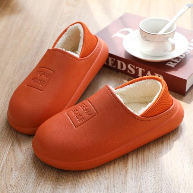 Unisex Home Shoes Winter Clogs Indoor Plush Warm Slippers Sandals For Women New Fashion Footwear Soft Slides Cozy Indoor Outdoor Knit Slipper Clog With Plush Warm Fur Lining Slippers For Women