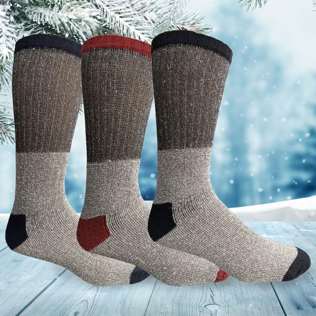 Unisex Insulated Thermal Cotton Cold Weather Crew Socks
