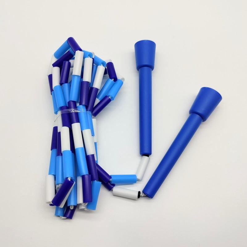 Unisex Jump Rope Stripe Ropes With Plastic Handles For Any Skill Level Sports Segmented Jump Rope For Outdoor Fitness Gym Men Women Kids Best For Sports Outdoors Jumping Rope 2.9m