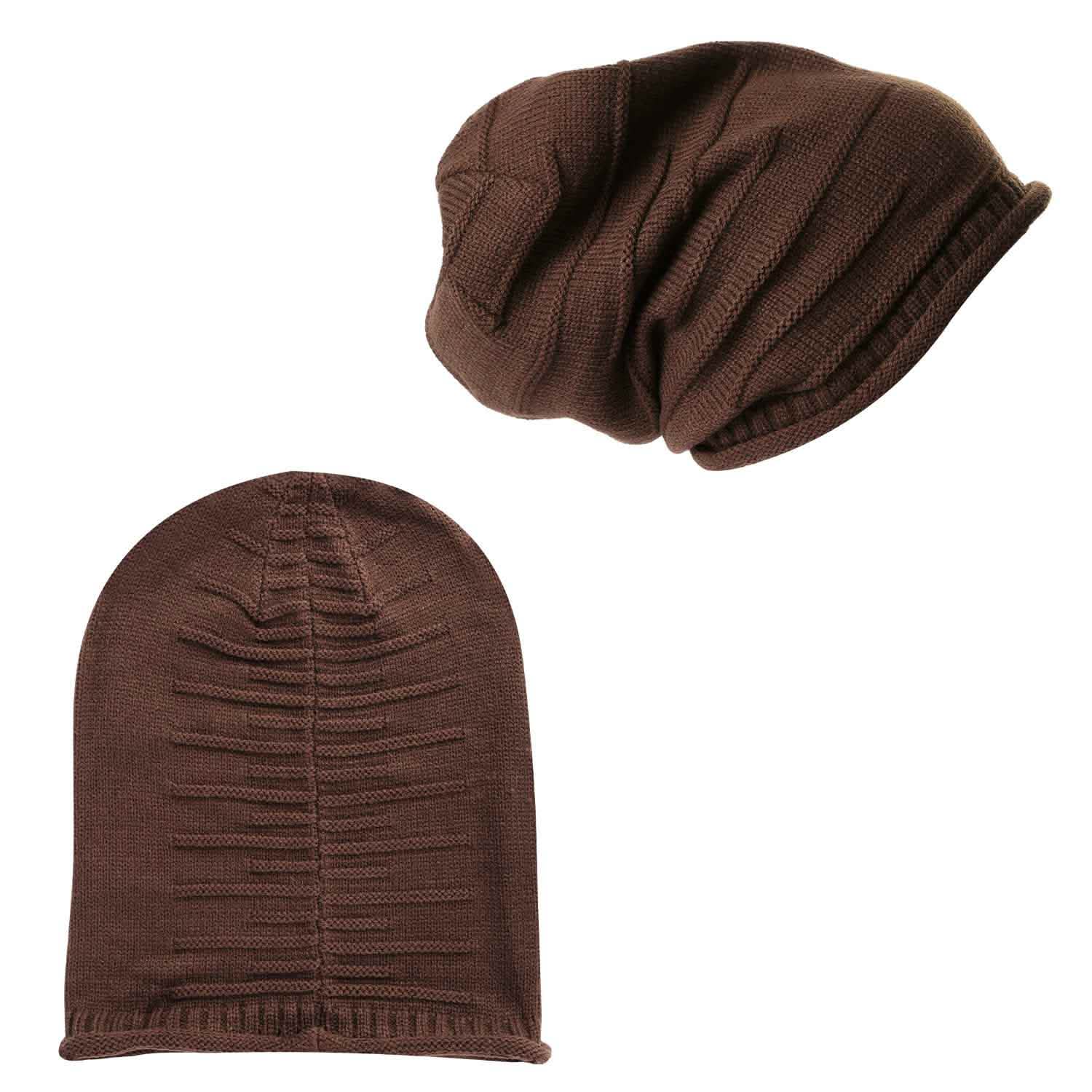 Unisex Knit Beanie Slouchy Baggy Hat