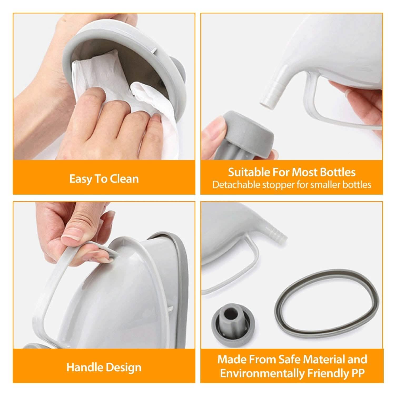 Unisex Potty Pee Funnel Adult Emergency Urinal Device