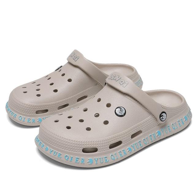 Unisex Summer Casual Sandals Breathable Flats Lightweight Comfortable Slip-on Water Clogs Shoes Slippers Lightweight Beach Outdoor Shoes For Men And Women