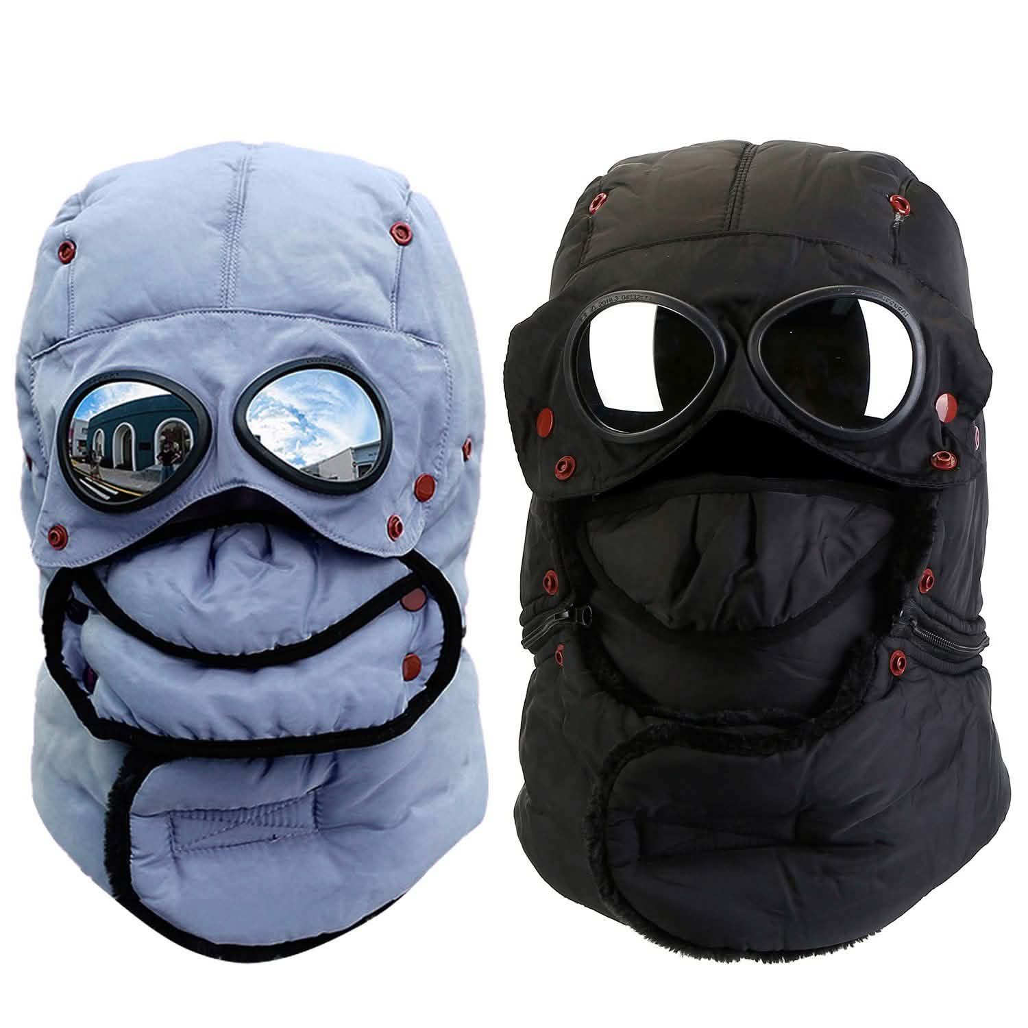 Unisex Thermal Winter Goggles Hat
