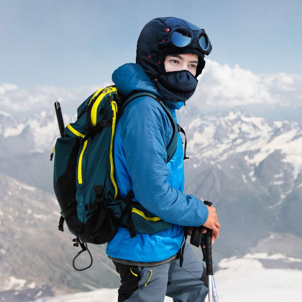 Unisex Thermal Winter Goggles Hat