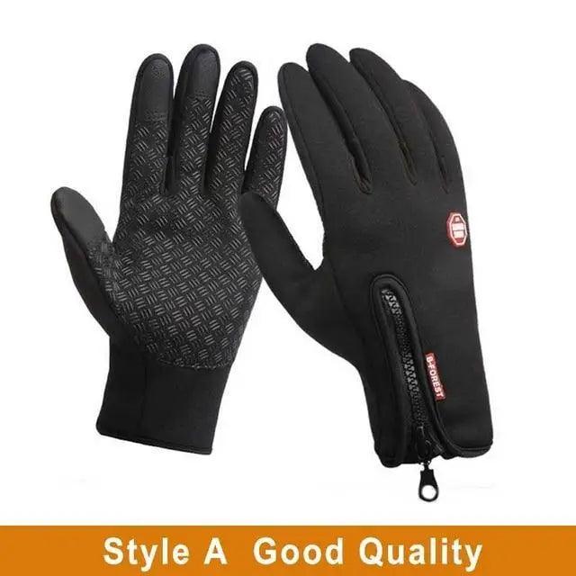 Unisex Winter Blue Touch Screen Gloves Windproof Men And Women Ski Touchscreen Texting Gloves Autumn Warm And Soft Anti Slip Gloves For Cold Weathers