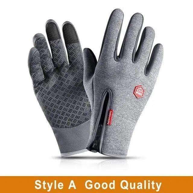 Unisex Winter Blue Touch Screen Gloves Windproof Men And Women Ski Touchscreen Texting Gloves Autumn Warm And Soft Anti Slip Gloves For Cold Weathers