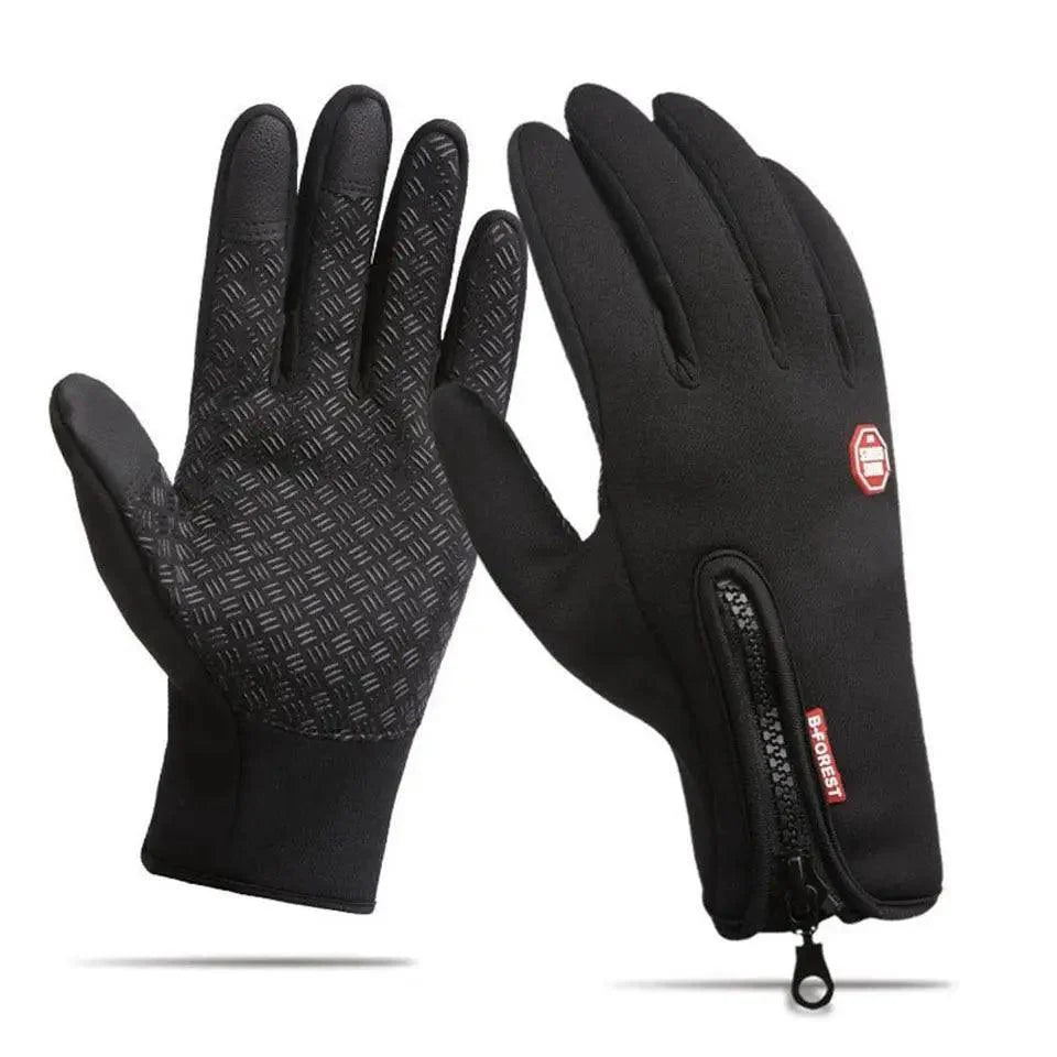 Unisex Winter Blue Touch Screen Gloves Windproof Men And Women Ski Touchscreen Texting Gloves Autumn Warm And Soft Anti Slip Gloves For Cold Weathers