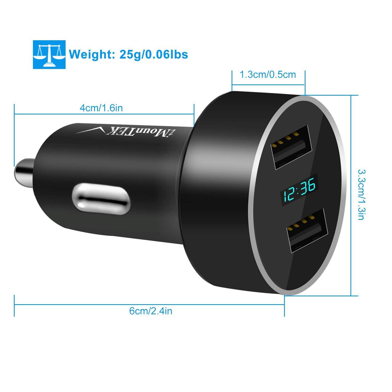 Universal 15W/3.1A Dual USB Car Charger