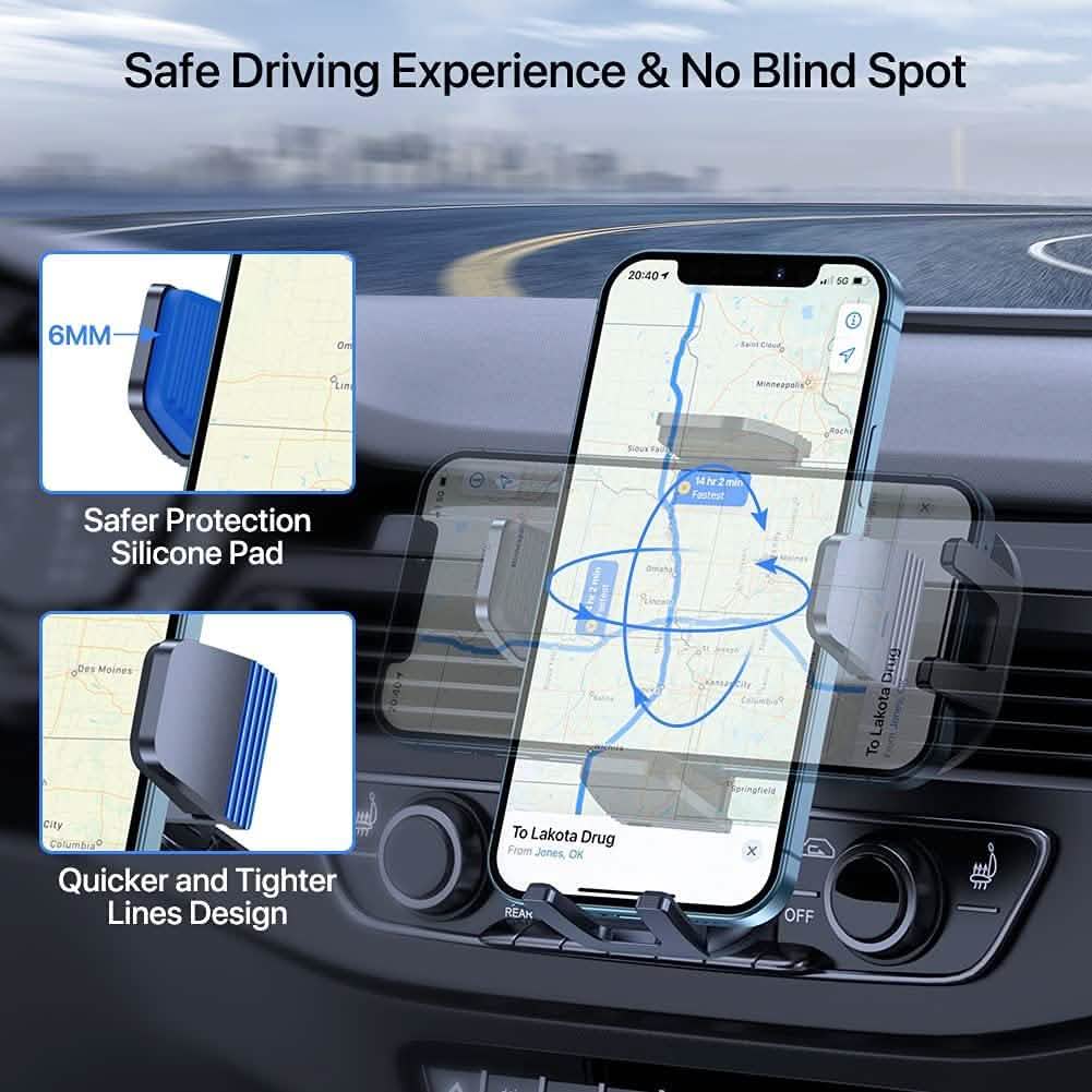 Universal 3-in-1 Car Phone Holder Mount
