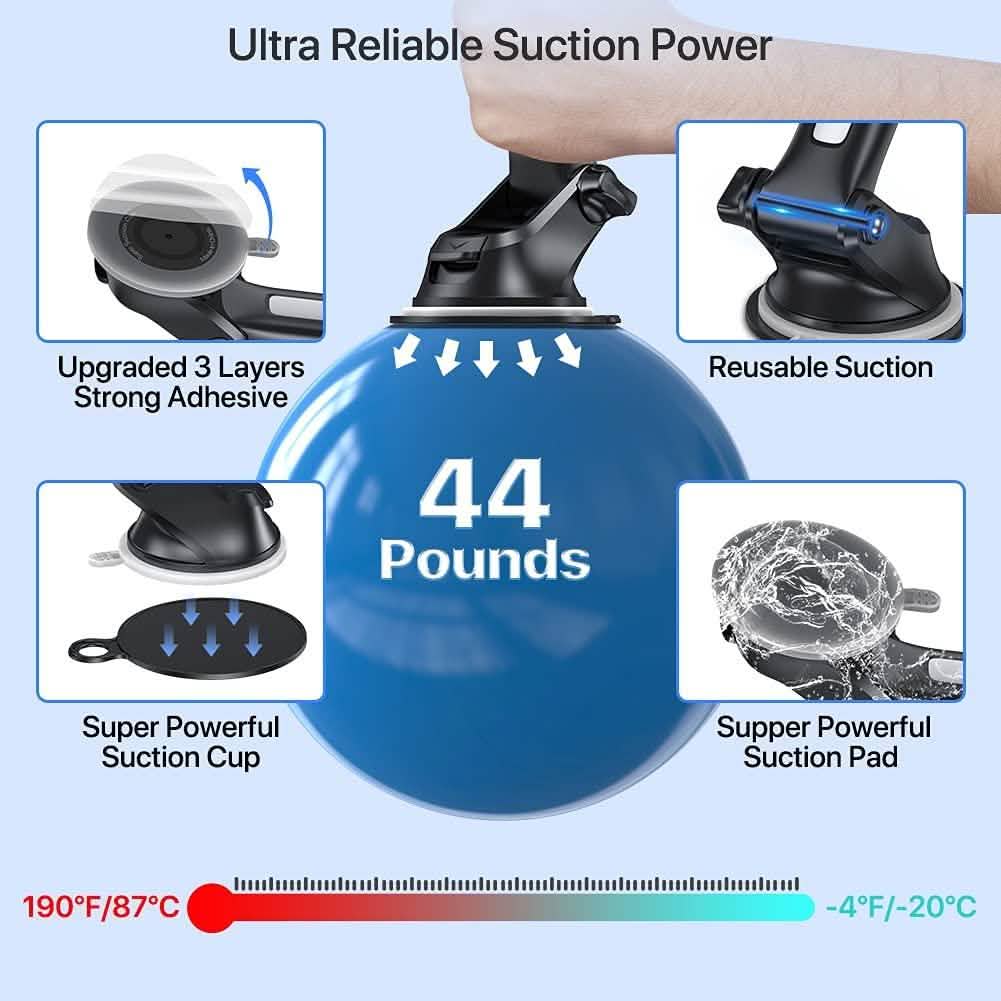 Universal 3-in-1 Car Phone Holder Mount
