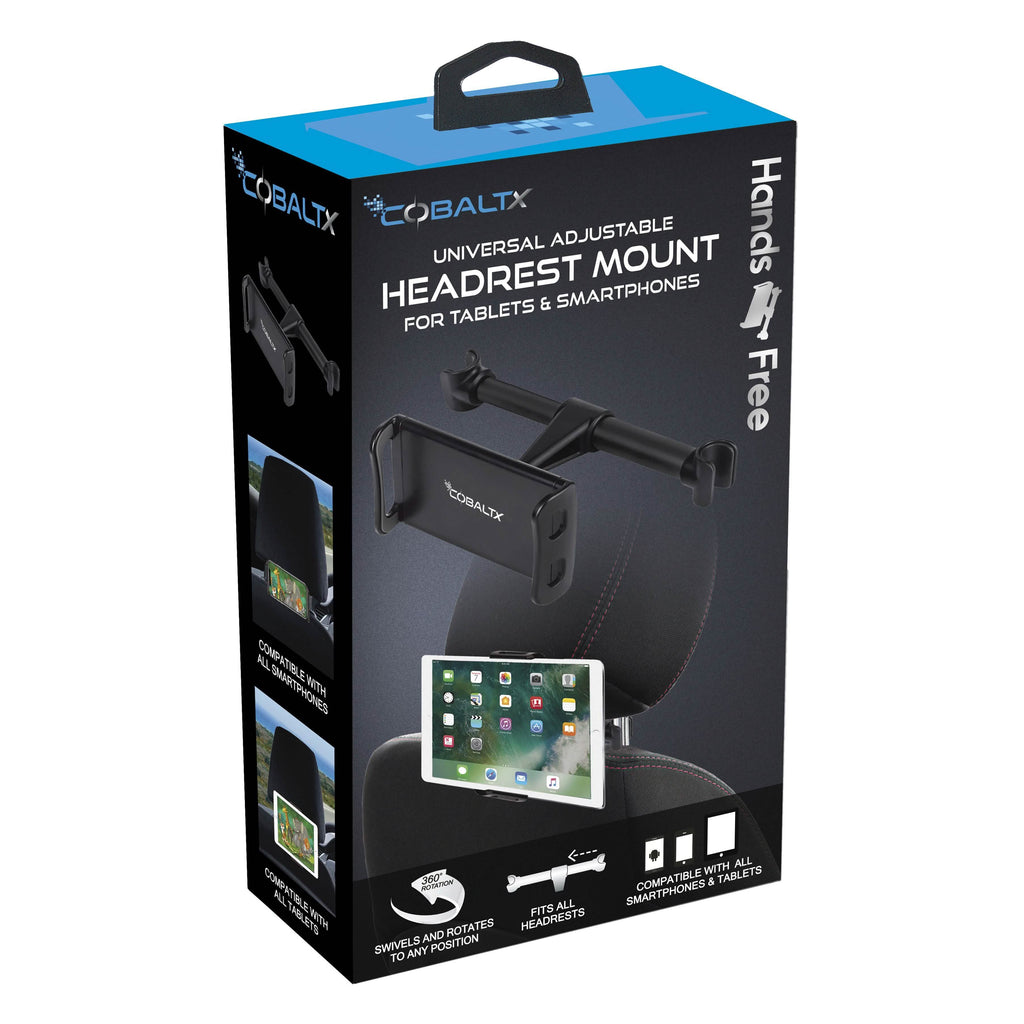 Universal Adjustable Headrest Mount for Tablets & Smartphones