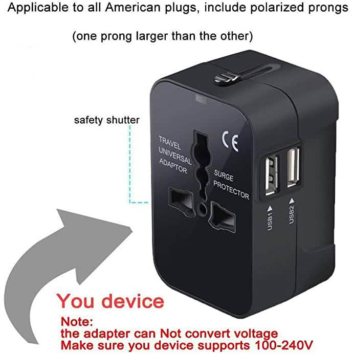 Universal All in One Worldwide Travel Adapter