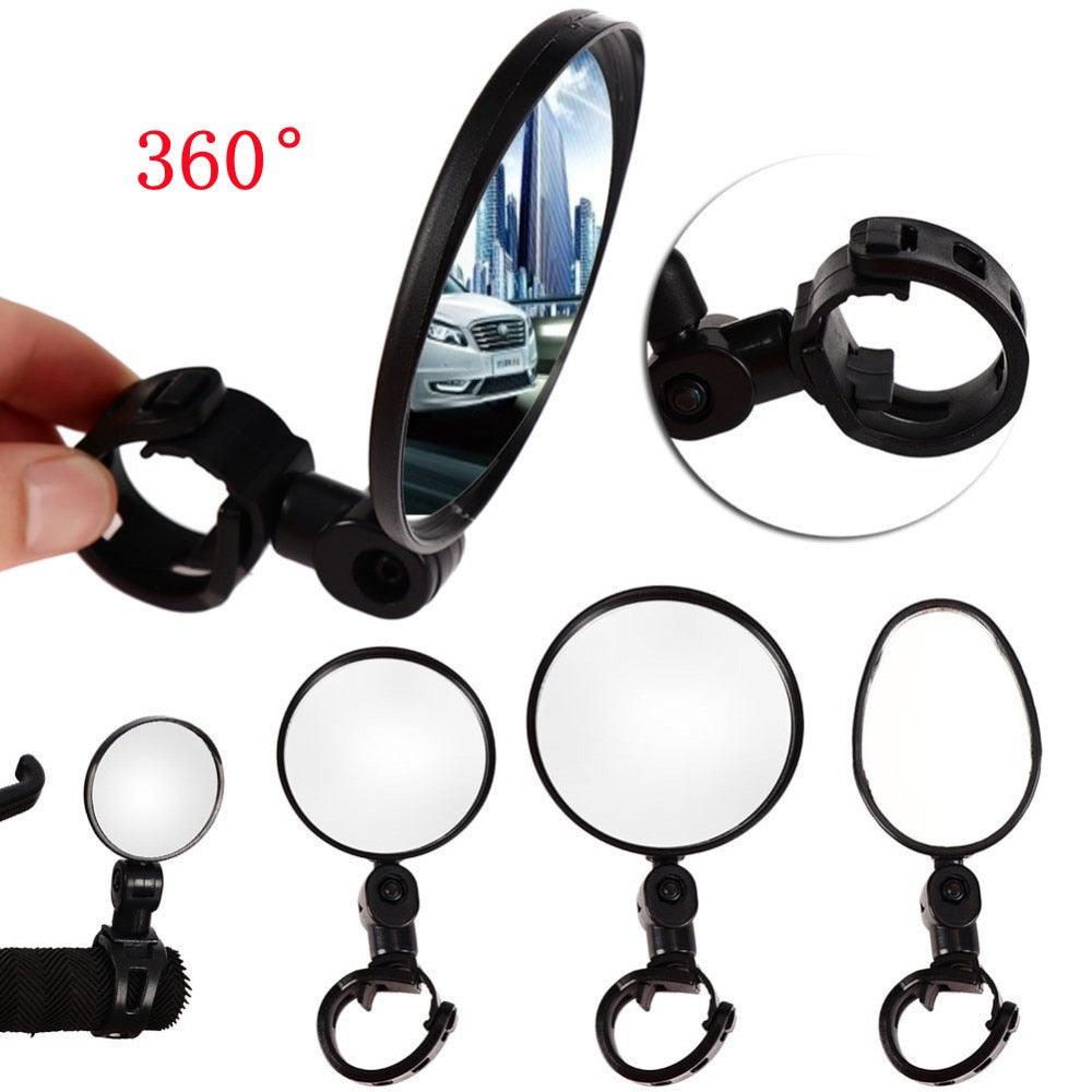 Universal Bike Bicycle Cycling  Mirror Handlebar Wide Angle Rear View Rearview Bike Accessories Bike Helmet Mirror Bike mirror, 2pcs bike rear view mirrors With Wide Angle Convex Mirror Adjustable Rotatable Handlebar For Mountain Bike Off-Road Bike