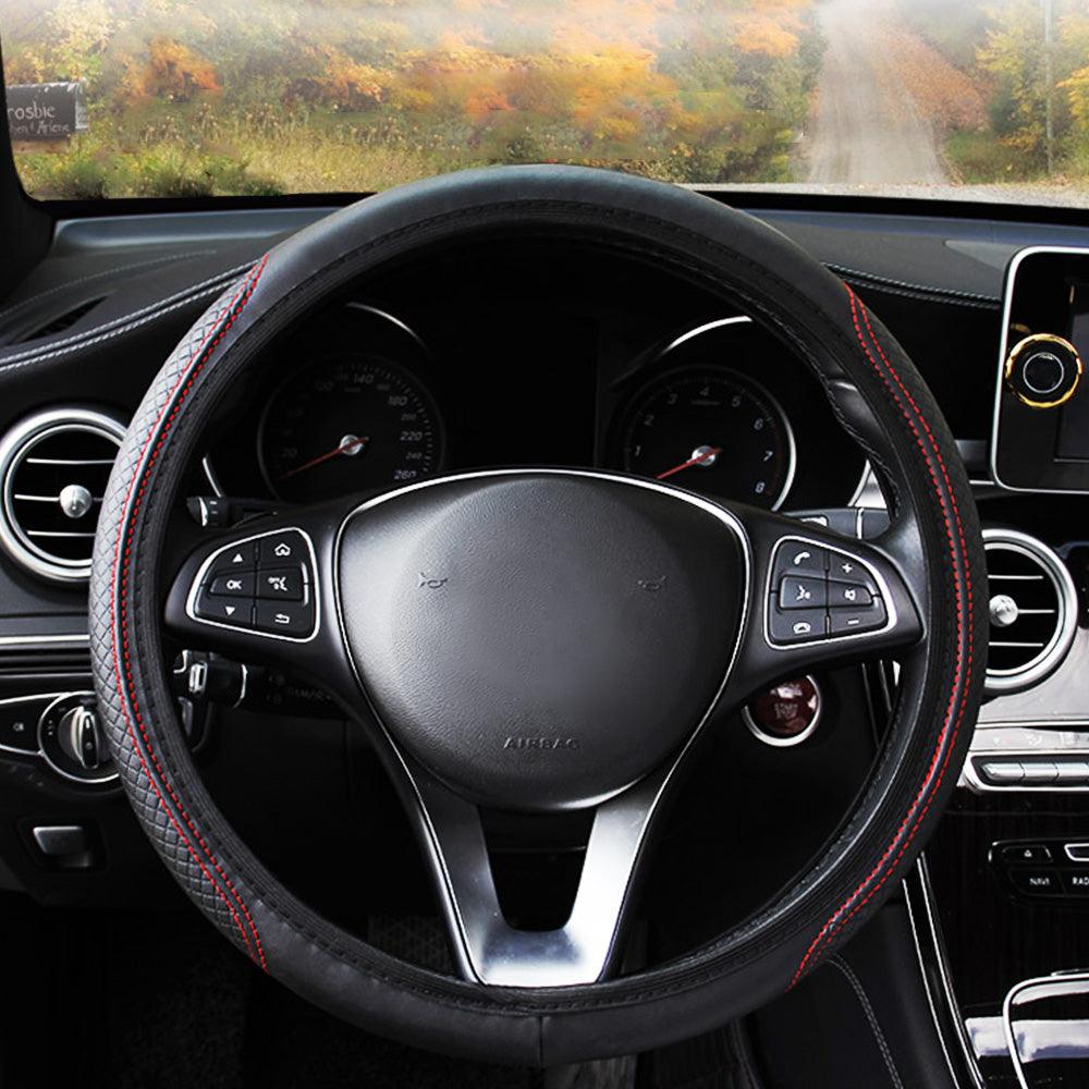 Universal Car Steering Wheel Cover Skid Proof Auto Car Steering Wheel Cover Auto Steering- Wheel Cover Microfiber Leather Viscose Breathable Anti-Slip Anti-Slip Embossing Leather Car-styling Car Accessories