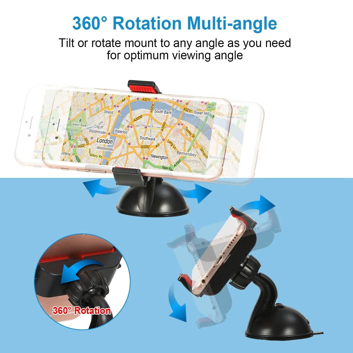 Universal Car Windshield Mount Holder