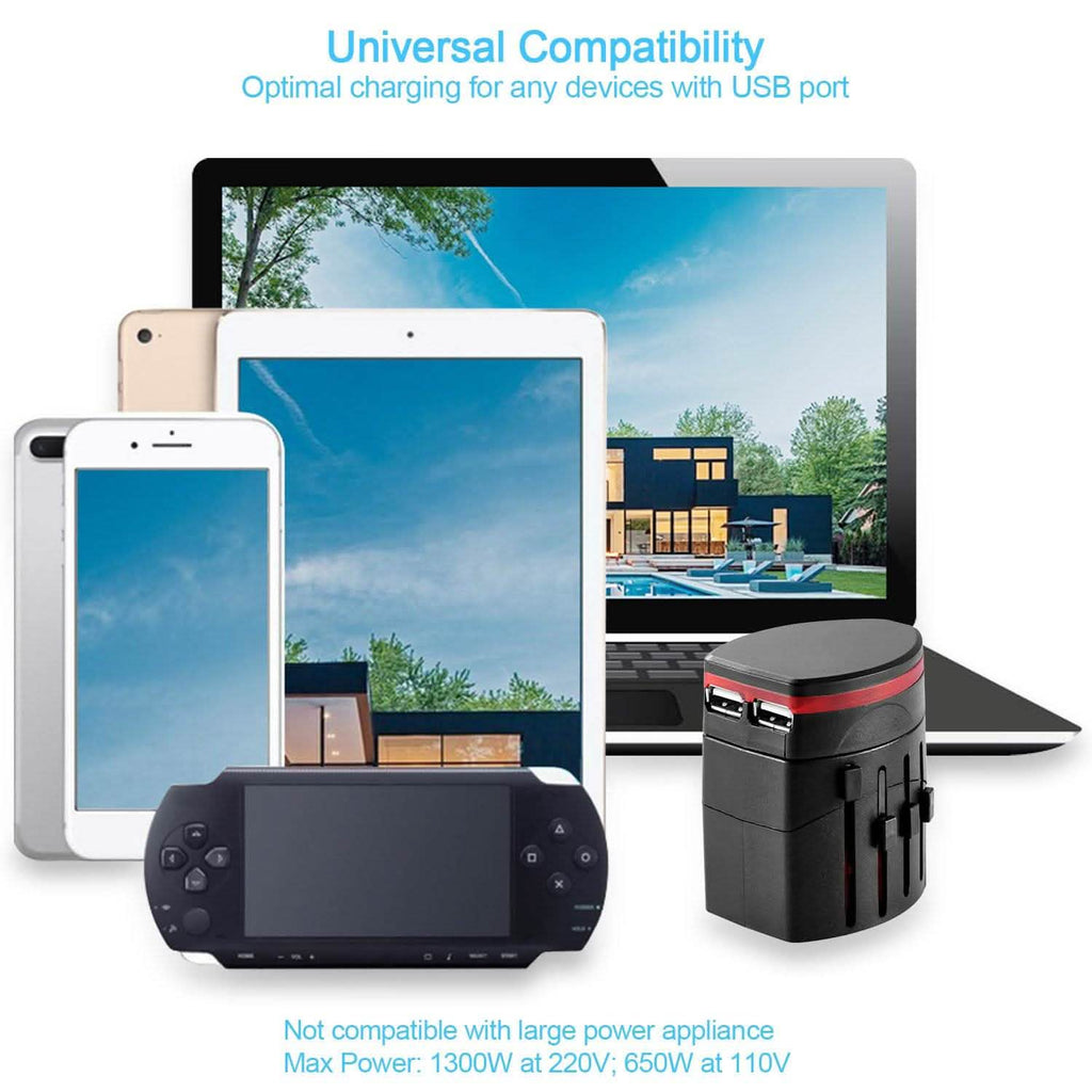 Universal Travel Power Adapter All in One Wall Charger