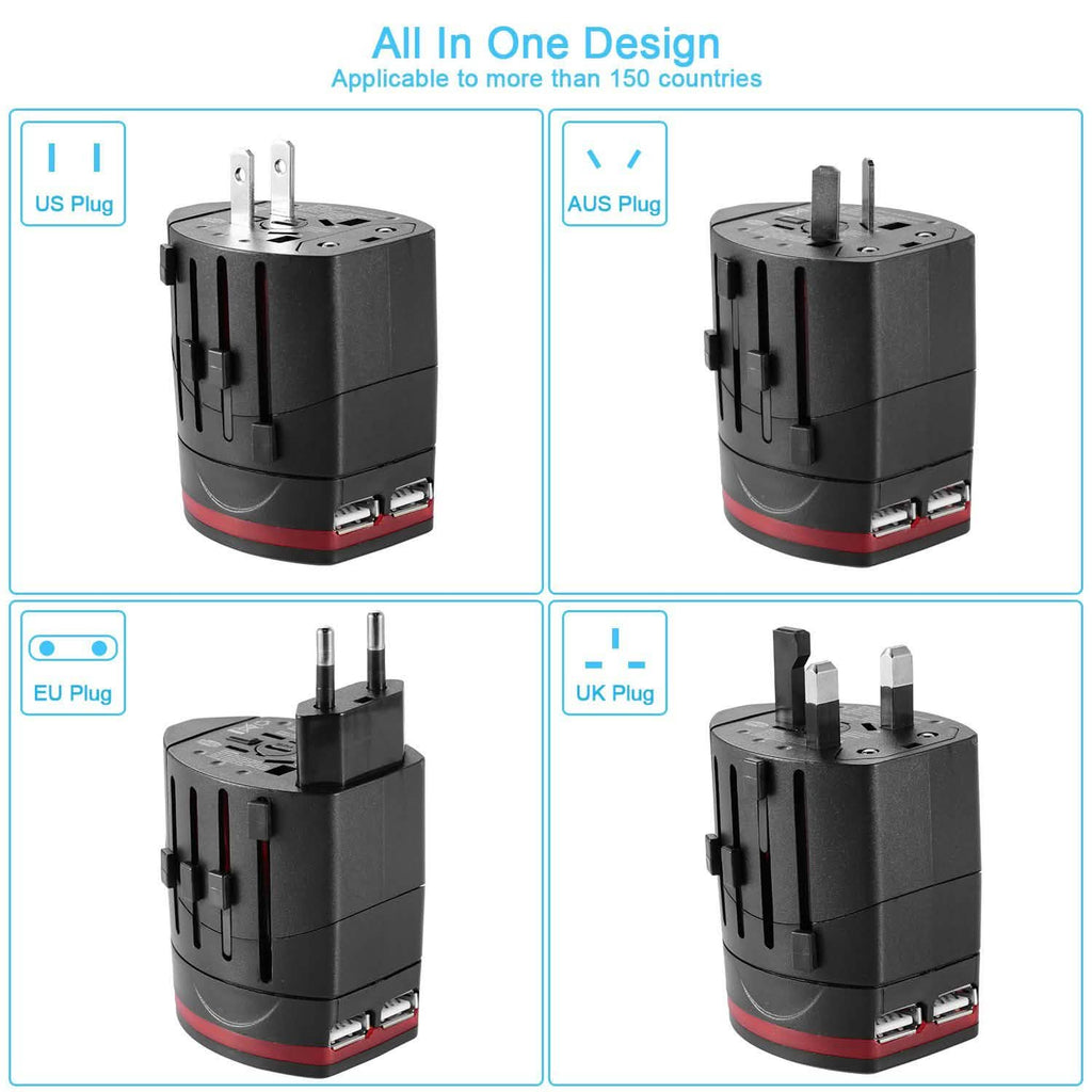 Universal Travel Power Adapter All in One Wall Charger