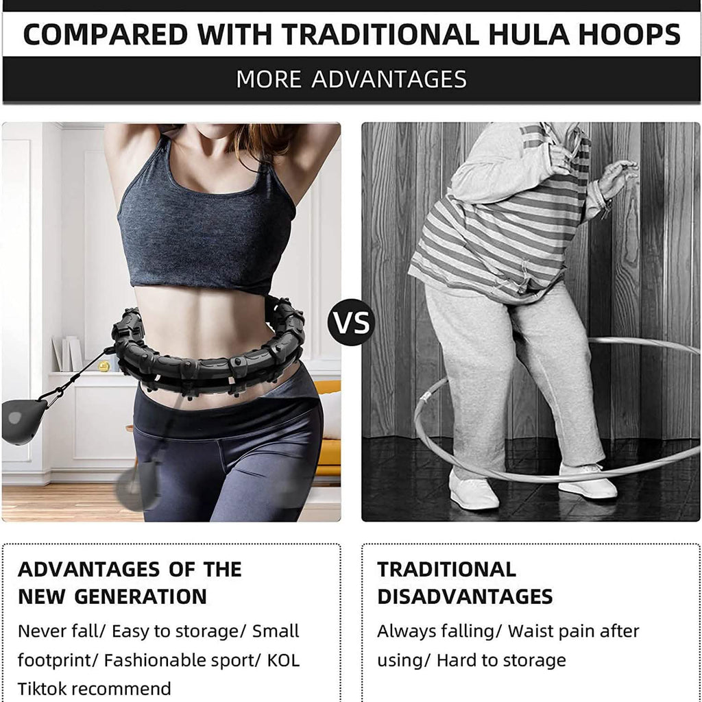 Upgraded Large Size Smart Weighted Exercise Hoola Hoops