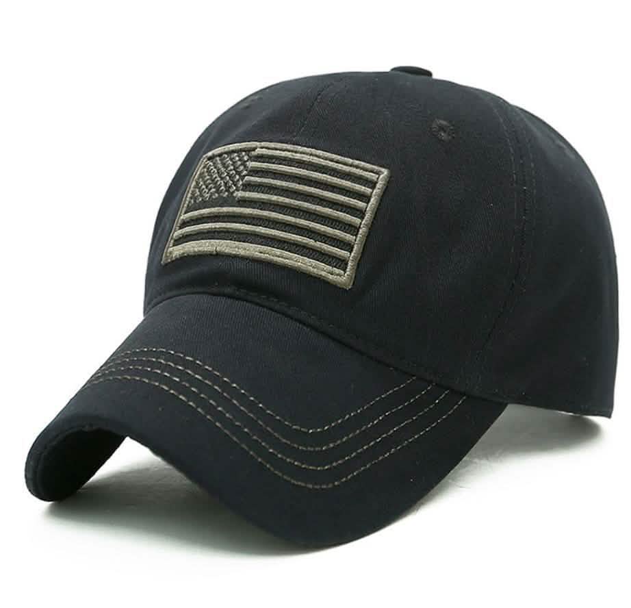 USA Flag Baseball Cap Army Embroidery Cotton Tactical Snapback Hat
