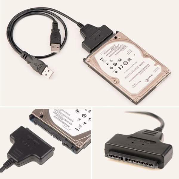 USB 2.0 to SATA Converter Adapter Cable for 2.5/3.5 SATA HDD Hard Drive Disk