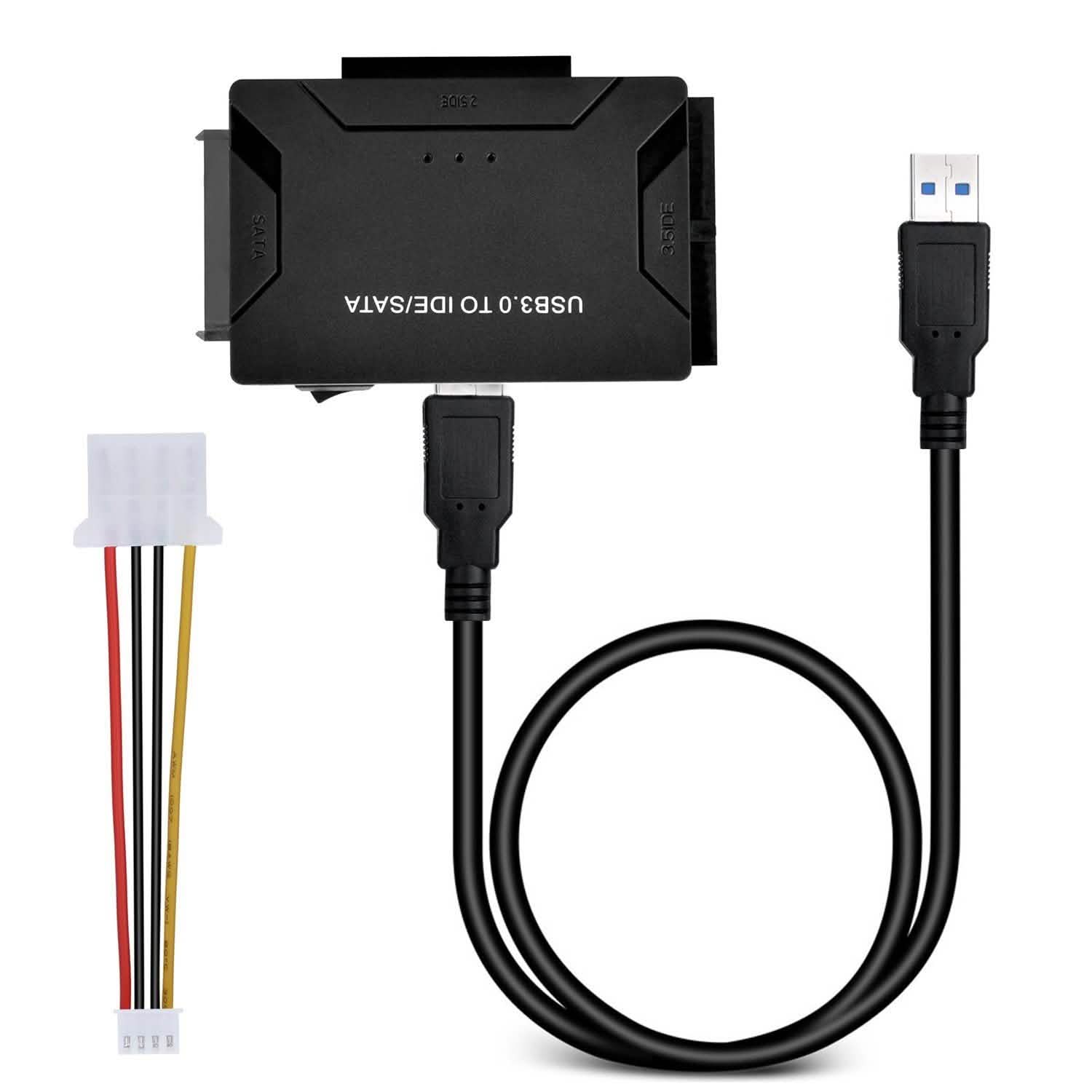 USB 3.0 to 2.5'' 3.5" IDE SATA Converter Adapter External Hard Drive Cable Kits