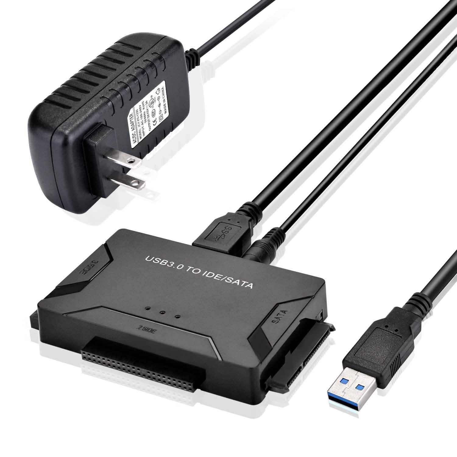 USB 3.0 to 2.5'' 3.5" IDE SATA Converter Adapter External Hard Drive Cable Kits