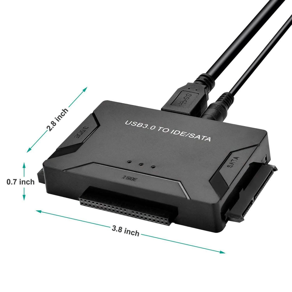 USB 3.0 to 2.5'' 3.5" IDE SATA Converter Adapter External Hard Drive Cable Kits
