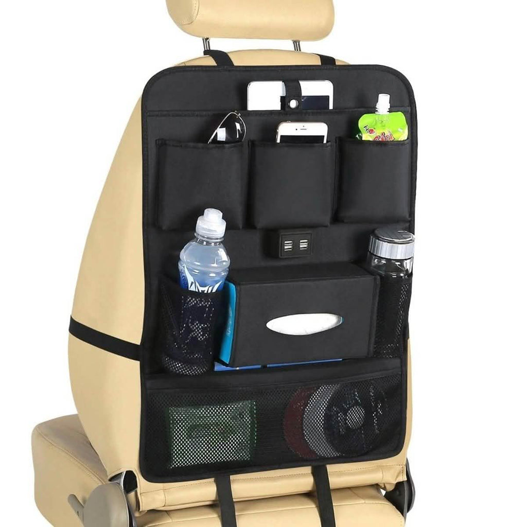 USB Car Phone Charger Back Seat Organizer