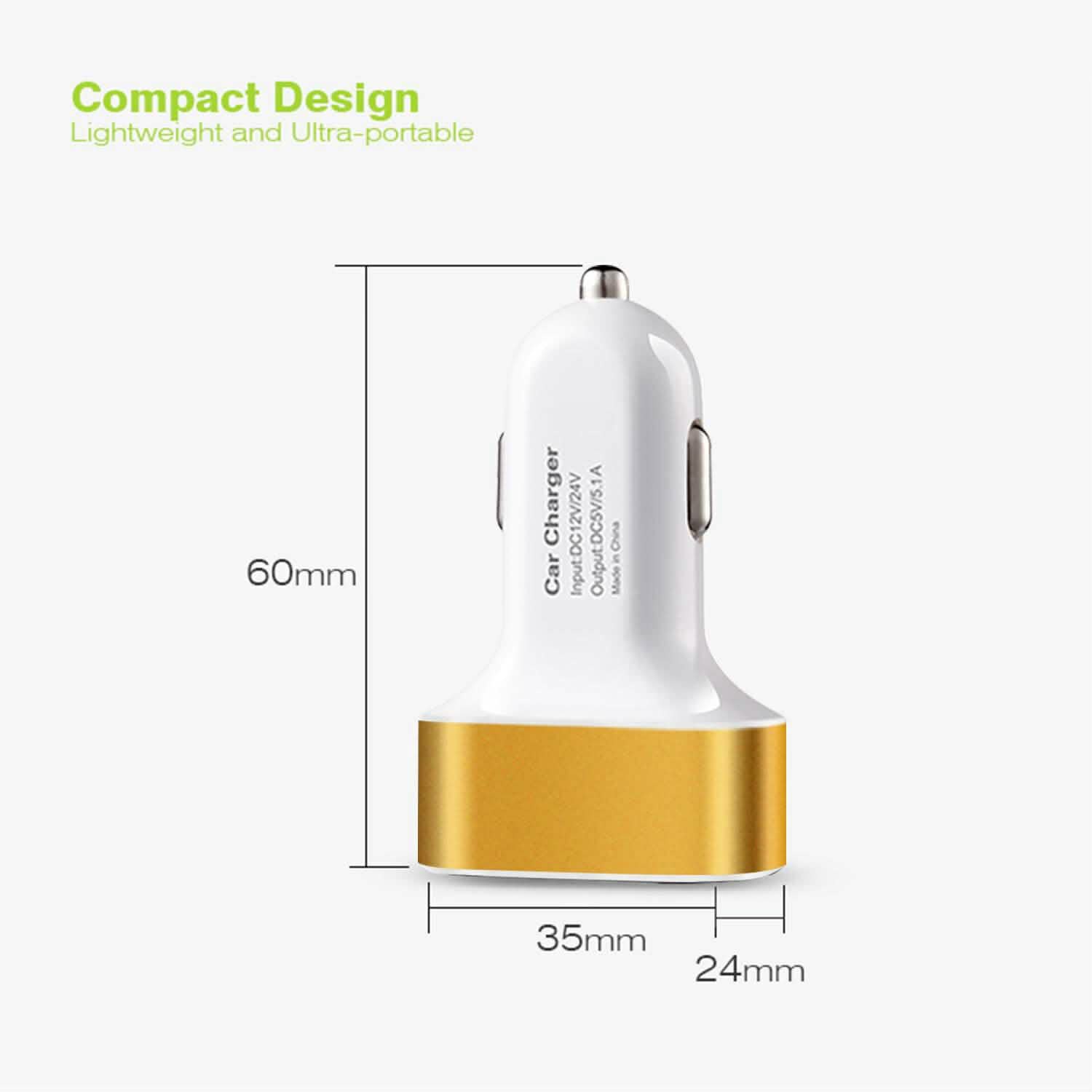 USB Port Cigarette Lighter Charger 30W 5.5A