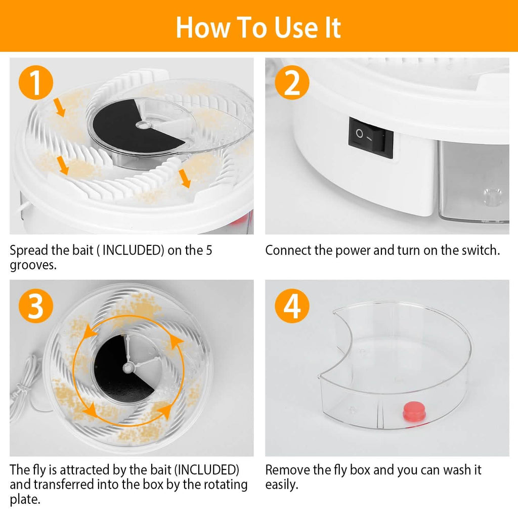 USB powered Electric Fly Trap Automatic Flycatcher