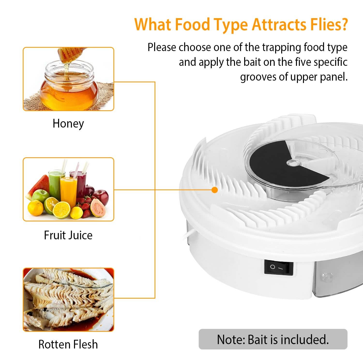 USB powered Electric Fly Trap Automatic Flycatcher