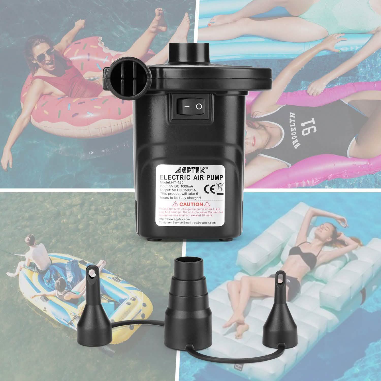 USB Rechargeable Cordless Electric Air Pump