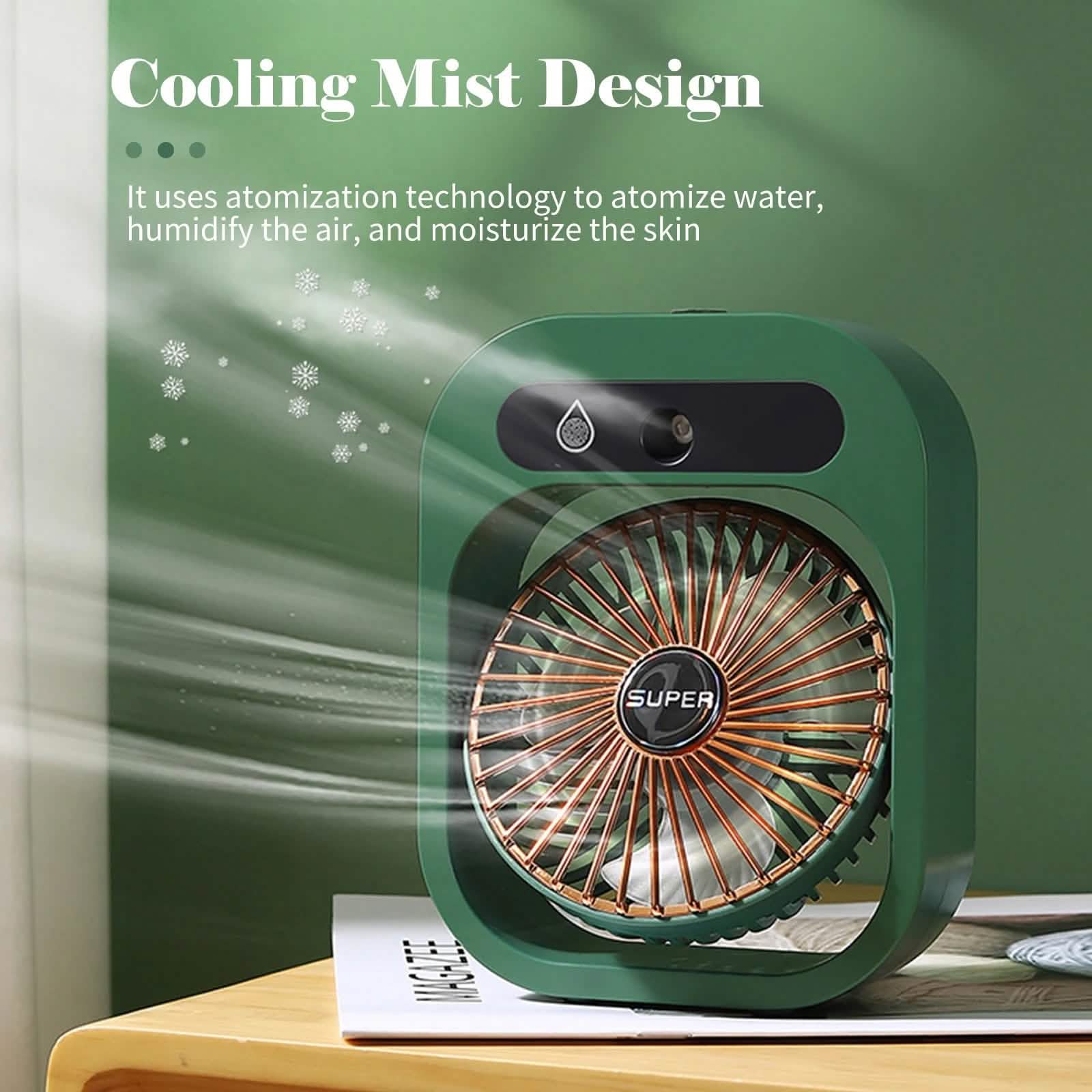 USB Rechargeable Desktop Spray Fan