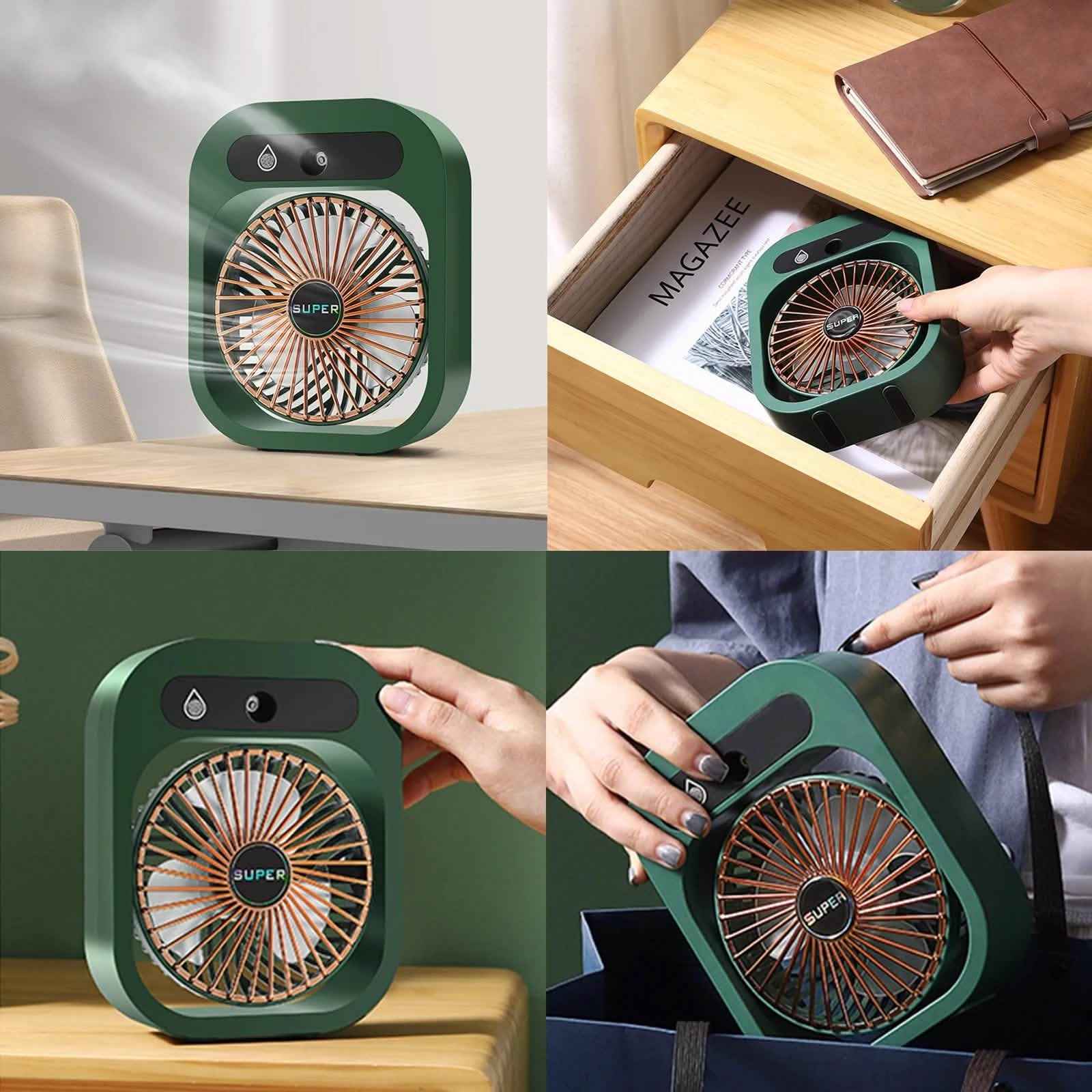 USB Rechargeable Desktop Spray Fan