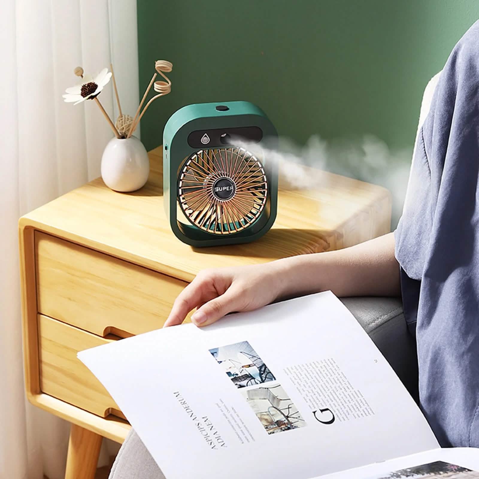 USB Rechargeable Desktop Spray Fan