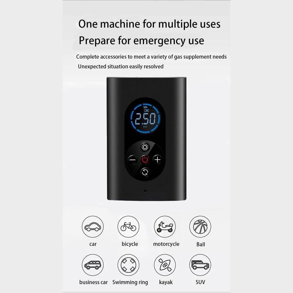 USB Rechargeable Intelligent Air Pump Car Portable