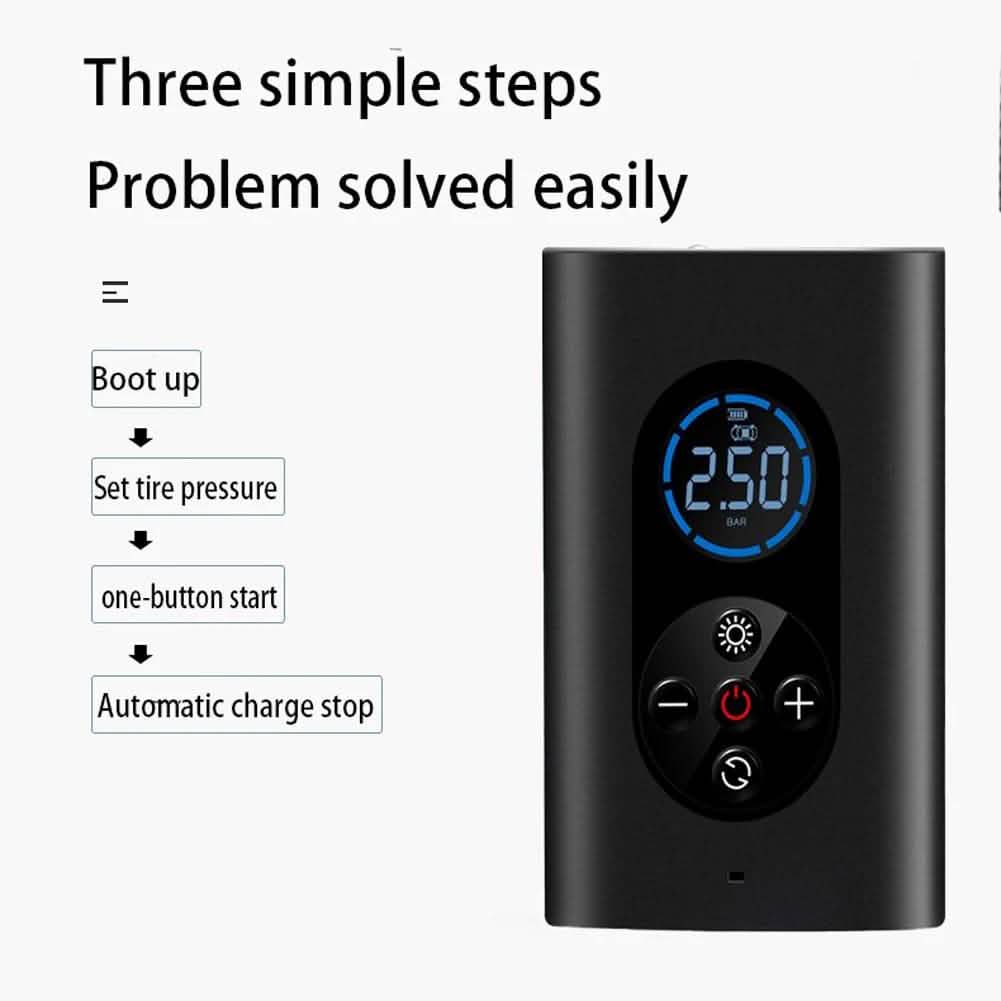 USB Rechargeable Intelligent Air Pump Car Portable